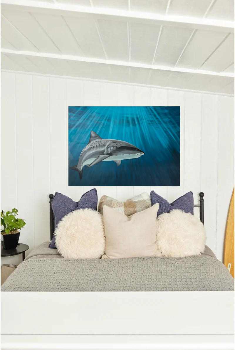 Karma The Tiger Shark Original Canvas
